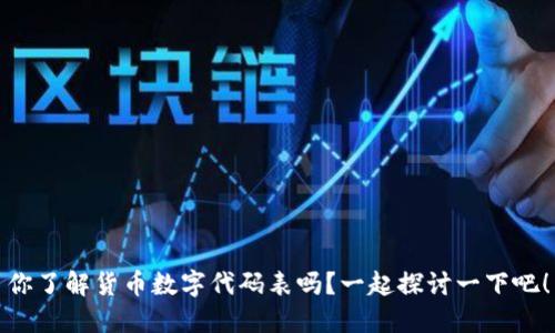 你了解货币数字代码表吗？一起探讨一下吧！